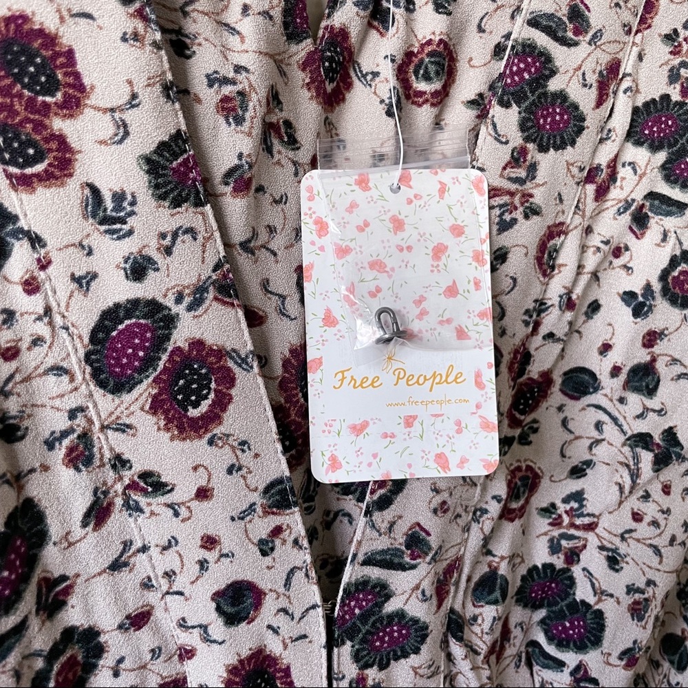 NWT Free People Some Like It Hot Floral Jumpsuit - Picture 16 of 16